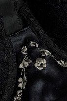 Thumbnail for your product : La Perla Tulle-paneled embroidered satin and lace balconette bra