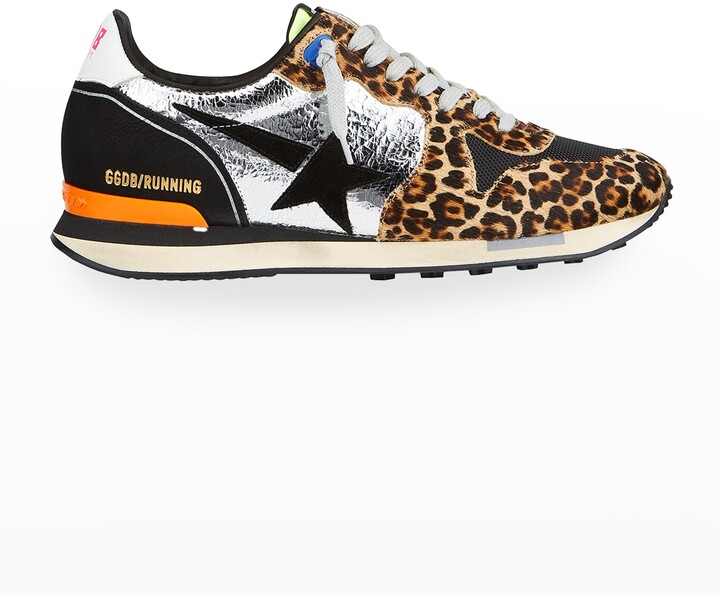 Golden Goose Men's Running Metallic Leopard-Print Sneakers - ShopStyle