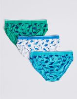 Thumbnail for your product : Marks and Spencer Pure Cotton All Over Print Briefs (18 Months - 8 Years)