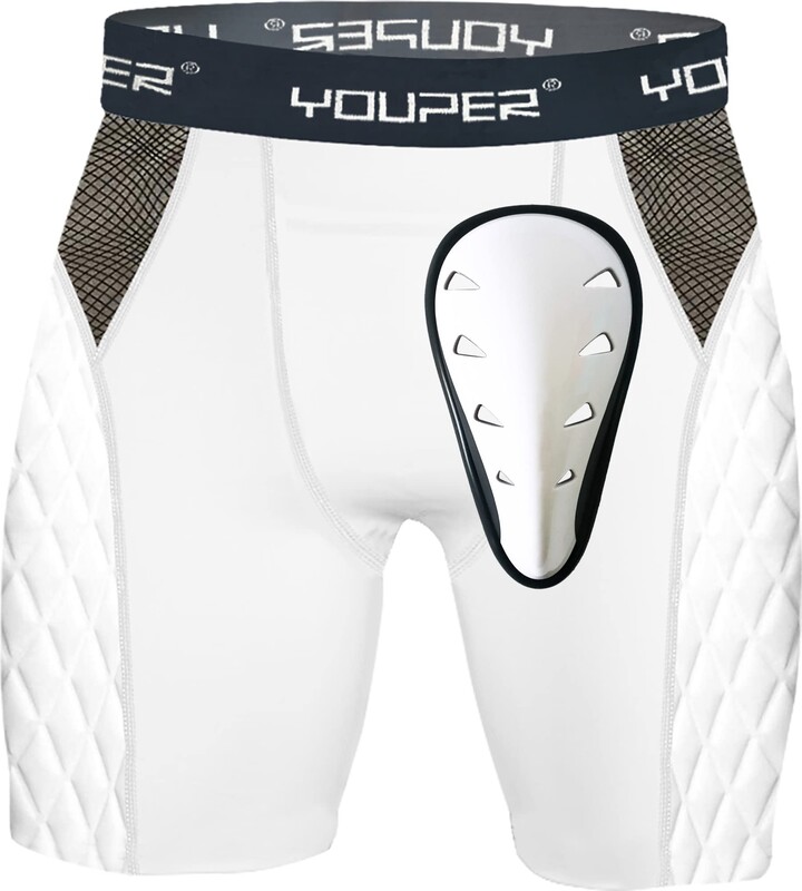 Youper Adult Elite Compression Padded Sliding Shorts w/Soft Athletic Cup for Baseball ShopStyle