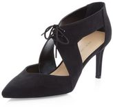 Thumbnail for your product : New Look Wide Fit Black Lace Up Cut Out Pointed Heels