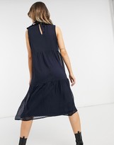 Thumbnail for your product : Vero Moda midi smock dress in navy