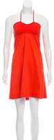 Thumbnail for your product : Eres Sleeveless Mini Dress w/ Tags Orange Sleeveless Mini Dress w/ Tags