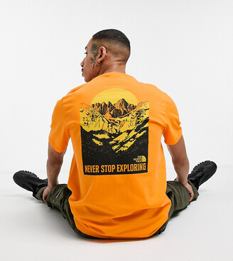 The North Face Natural Wonders back print T-shirt in orange - Exclusive to  ASOS - ShopStyle