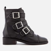 Thumbnail for your product : Carvela Women's Sparse Leather Buckle Biker Boots - Black