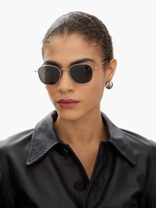Saint Laurent Round Metal Sunglasses - Silver Multi