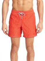 Thumbnail for your product : Vilebrequin Morio Bicolor Gingham Swim Trunks