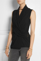 Thumbnail for your product : Helmut Lang Wrap-effect silk-chiffon top