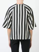 Thumbnail for your product : MSGM striped raglan blouse