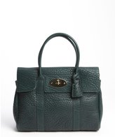 Thumbnail for your product : Mulberry Pheasant Green Pebbled Leather Top Handle Satchel