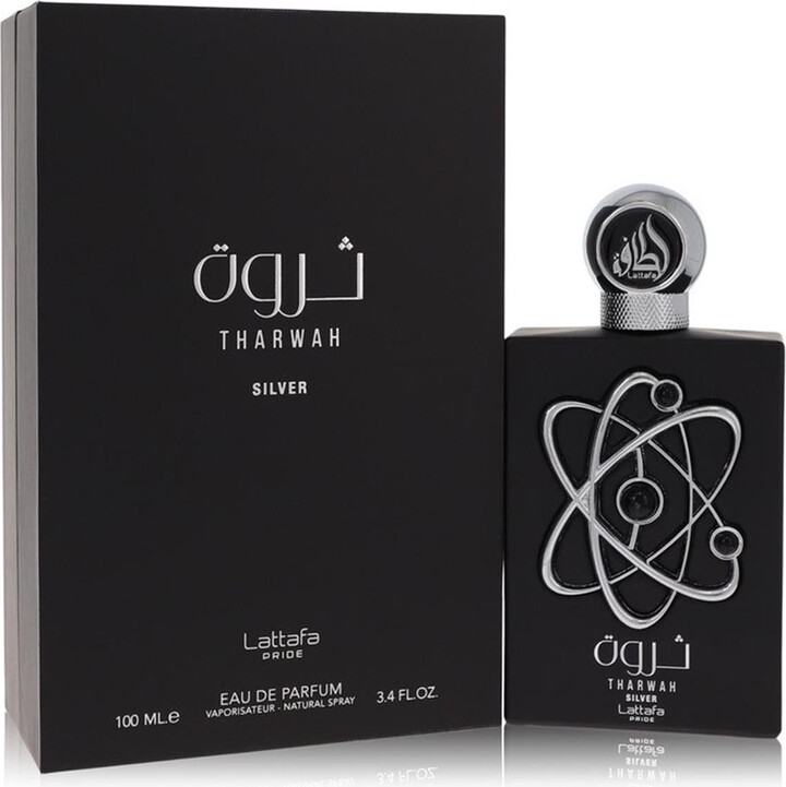 3.4 oz Lattafa Pride Tharwah Silver Mens Eau De Parfum Spray