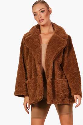boohoo Teddy Faux Fur Coat