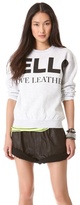 Thumbnail for your product : Love leather Logo Fleece Sweatshirt