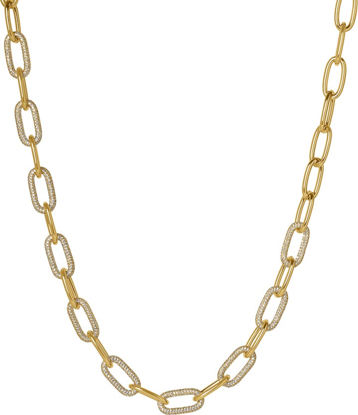 Dean Davidson Solene Pavé Statement Link Necklace