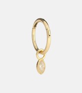 Thumbnail for your product : Maria Tash 18kt Yellow Gold Single Hoop Earring With Diamonds
