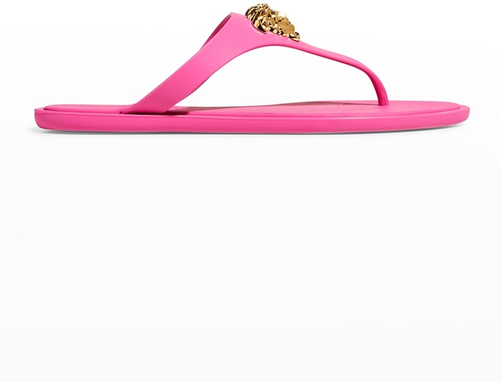 Versace La Medusa Flat Sandals - ShopStyle