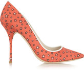 Thumbnail for your product : J.Crew + Sophia Webster printed twill pumps