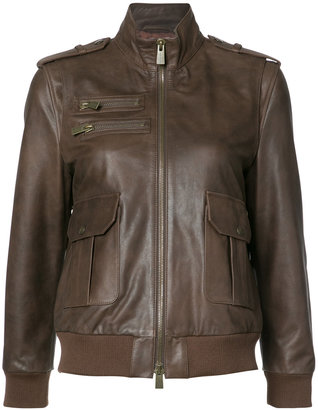 Anine Bing pilot jacket - women - Viscose/Calf Leather - S