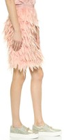 Thumbnail for your product : DKNY Tiered Feather Skirt