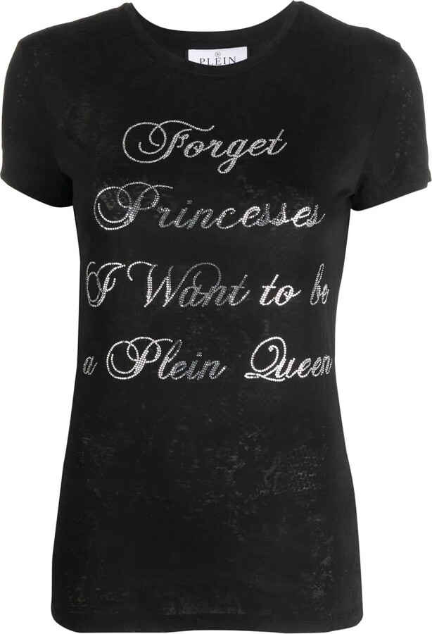 Philipp Plein crystal-embellished cotton T-shirt