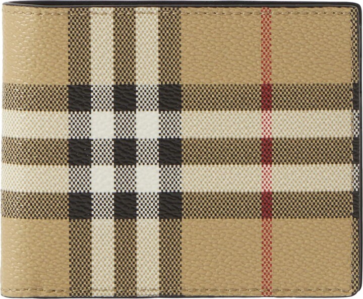 Burberry Slim Check Bifold Wallet