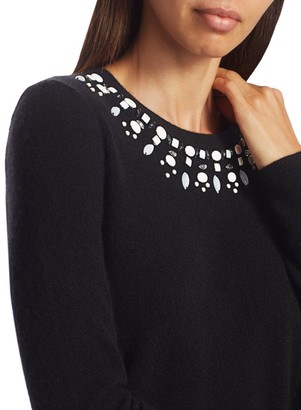 Saks Fifth Avenue COLLECTION Embellished Cashmere Pullover