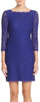 Thumbnail for your product : Adrianna Papell Long Sleeve Lace Sheath Dress (Regular & Petite)