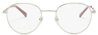 Gucci Eyewear Eyewear - Round Metal Glasses - Silver