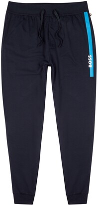 HUGO BOSS Authentic navy cotton sweatpants - ShopStyle Activewear Pants