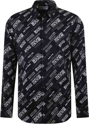 Versace Jeans Couture Camicia In Popeline Di Cotone - ShopStyle Long Sleeve  Shirts