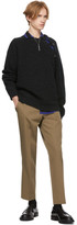 Thumbnail for your product : Lanvin Black and Blue Striped Bowling Shirt
