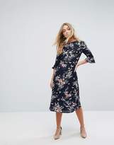 Thumbnail for your product : Oasis Floral Fluted Sleeve Midi Dress
