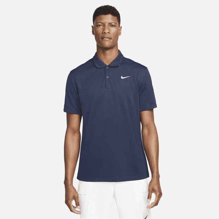 Nike Men's Court Dri-FIT Tennis Polo in Blue - ShopStyle