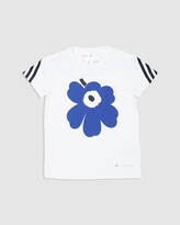 Thumbnail for your product : adidas Girl's White Printed T-Shirts - Marimekko Primegreen Aeroready Training Loose 3-Stripes Floral Graphic Tee - Teens - Size 7-8YRS