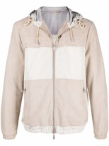 Thumbnail for your product : Eleventy Colour-Block Hooded Jacket
