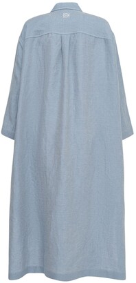 Loewe Anagram Linen & Cotton Mix Shirt Dress