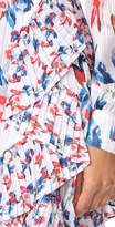 Thumbnail for your product : Tanya Taylor Floral Ikat Silk Stripe Faretta Dress