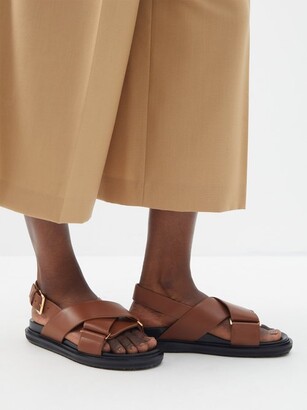 Marni Fussbett Leather Sandals