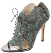 Thumbnail for your product : Camilla Skovgaard Python Lace-Up Booties