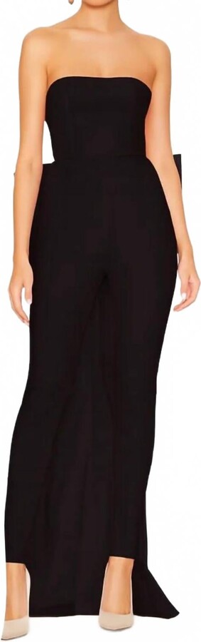 Nookie Reese Bow Jumpsuit In Black