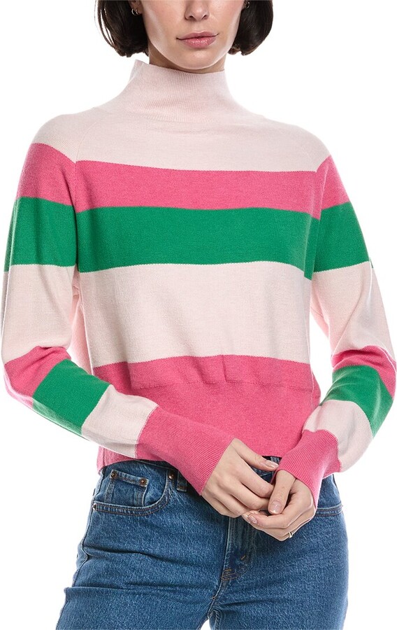 Brodie Cashmere Mock Neck Cashmere-Blend Sweater