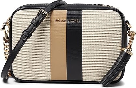 Michael Kors Women's Bradshaw Medium Logo Camera Bag - Brown - Shoulder Bags