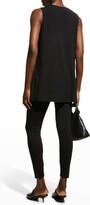 Thumbnail for your product : Eileen Fisher V-Neck Side-Slit Jersey Tank