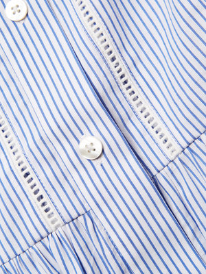 Ava & Aiden Cotton Stripe Collared Shirtdress