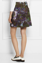 Thumbnail for your product : Carven Printed cotton-blend crepe skirt