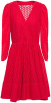 Thumbnail for your product : Maje Wrap-effect Lace Mini Dress