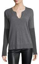 Thumbnail for your product : Zadig & Voltaire Celsa Long-Sleeve Cashmere Henley Top