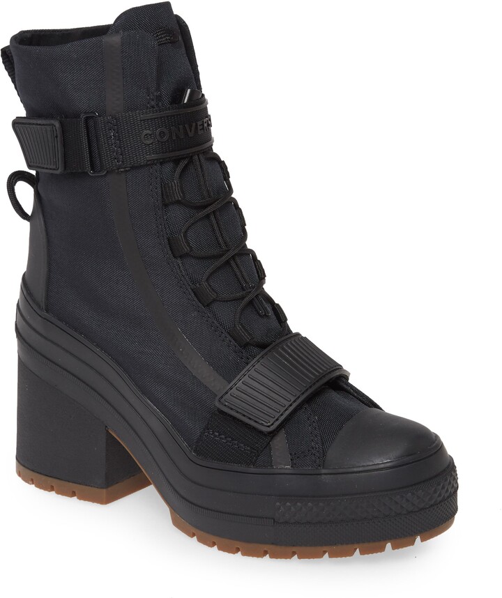 black converse boots women's