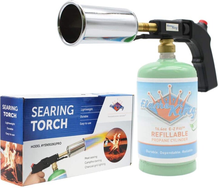 Propane Handheld PRO Searer Torch with Self Ignition for 1 lb. propane cylinder