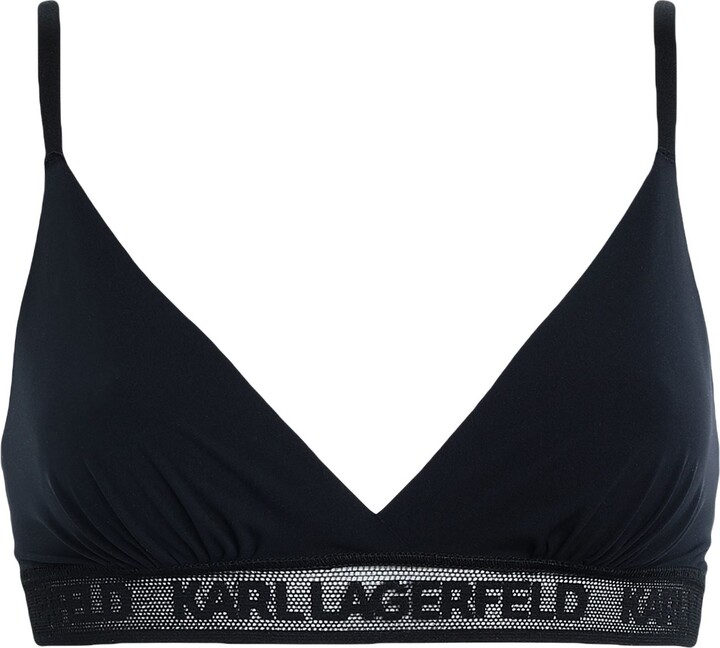 KARL LAGERFELD Ultra Light Logo Bralette in Rose